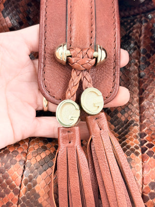 Gucci python Marrakesh hobo bag  large