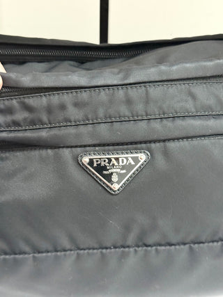 Prada large studded nylon belt bum bag