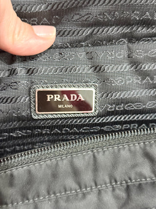 Prada large studded nylon belt bum bag