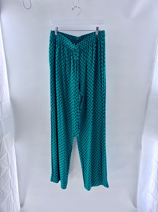 Diane von Furstenberg denise pattern pants wide leg, 12