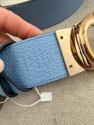 Gucci dollar calfskin 1973 reversible belt, 90/36