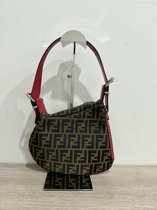 Fendi zucca oyster shoulder bag