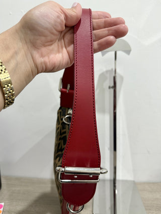 Fendi zucca oyster shoulder bag