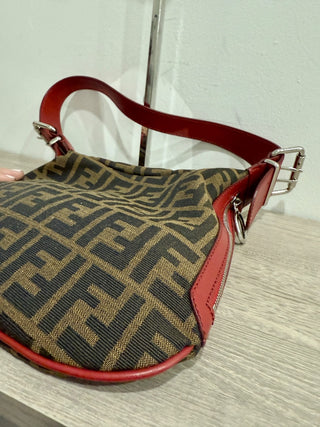 Fendi zucca oyster shoulder bag
