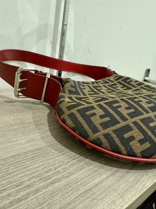 Fendi zucca oyster shoulder bag