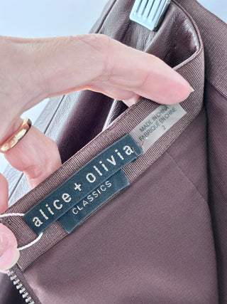Alice & Olivia faux leather maxi skirt, 2