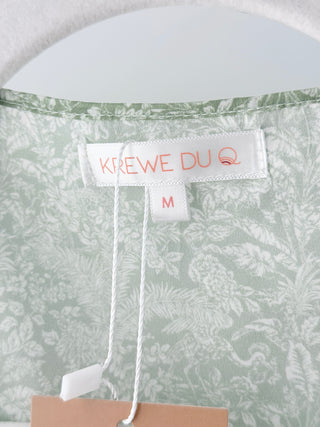 Krewe Duq floral set wrap top and mini skirt, M