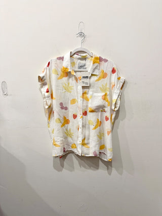 Rails print short sleeve blouse, L