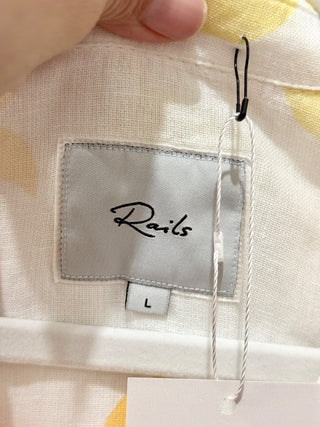 Rails print short sleeve blouse, L