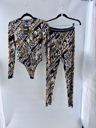 Versace jeans couture Graphic Matching Set Top and Leggings, Top IT 42 / Bottom