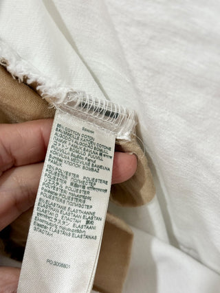 7 For All Mankind Illusion High Waisted Slim Kick Flare Crop Jeans White Women's 32