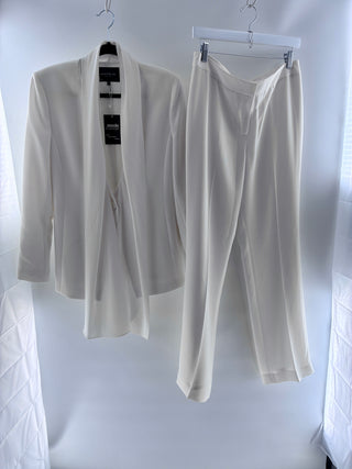 Lafayette 148 Two-Piece Ivory Suit, Top 8 / Bottom 8