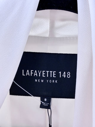 Lafayette 148 Two-Piece Ivory Suit, Top 8 / Bottom 8