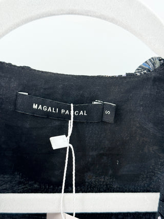 Magali Pascal floral puff sleeve cotton blend top, S