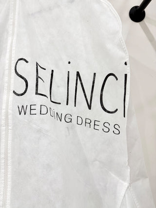 Selinci Cream Wedding Dress with beading and mesh, 2