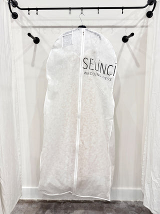 Selinci Cream Wedding Dress with beading and mesh, 2