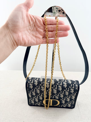 Dior 2 in 1 30 montaigne pouch belt and shoulder bag