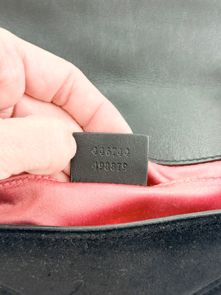 Gucci quilted velvet marmont bag small