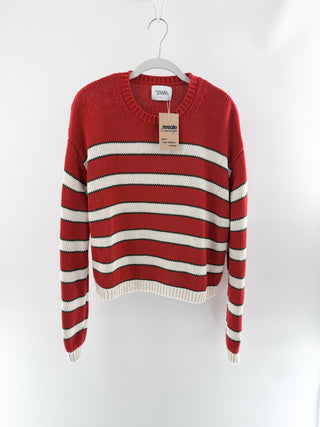 Stiches and Stripes striped cotton sweater, S