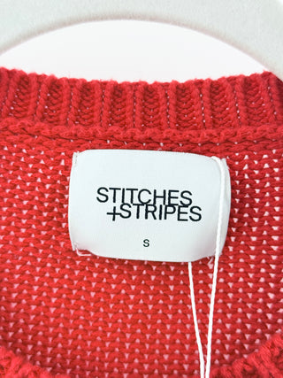 Stiches and Stripes striped cotton sweater, S
