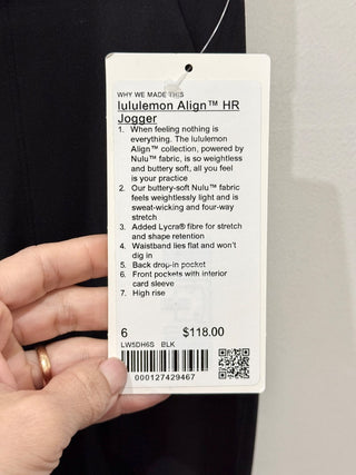 Lululemon align HR jogger, 6