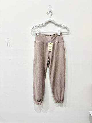 Beyond Yoga Spacedye Slim Fit Midi Jogger Pants Chai Beige Women's Size Medium