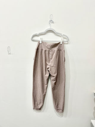 Beyond Yoga Spacedye Slim Fit Midi Jogger Pants Chai Beige Women's Size Medium