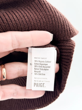 Paige cotton blend knit top, S