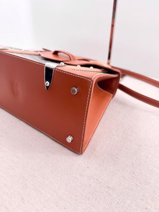 Goyard goyardine saigon top handle bag