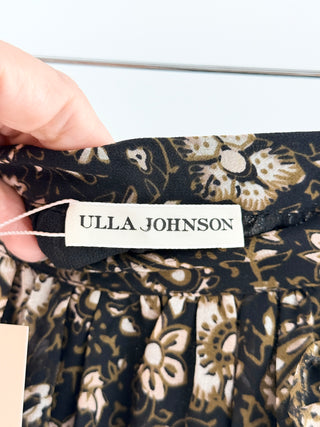 Ulla Johnson floral midi skirt with soft flowing silhouette in lightweight fabric, S