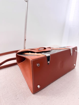 Goyard goyardine saigon top handle bag