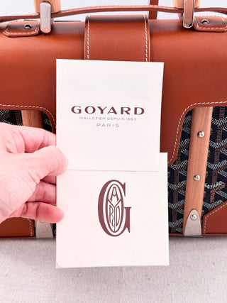 Goyard goyardine saigon top handle bag