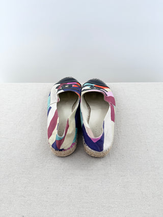 Chanel multicolor printed canvas espadrilles, 38