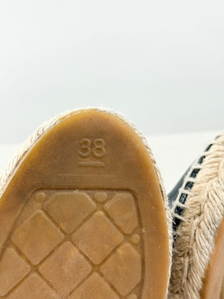Chanel multicolor printed canvas espadrilles, 38