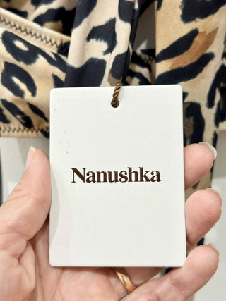 Nanushka 3 piece set bikini set and maxi skirt leopard print NWT, XS