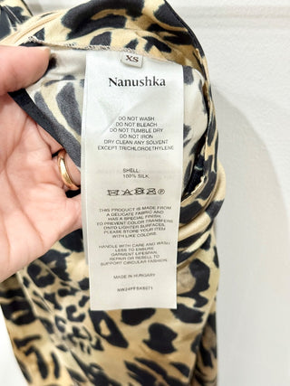 Nanushka 3 piece set bikini set and maxi skirt leopard print NWT, XS