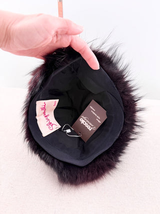 Schiaparelli vintage fur hat
