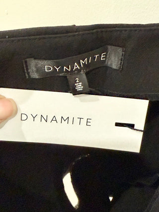 Dynamite set corset top with silver trim and shorts NWT, XS