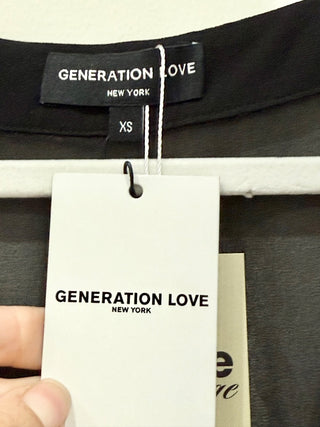 Generation love black sheer cover up NWT