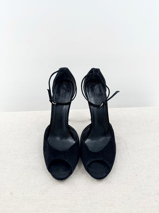 Gucci Crystal embellished cone heel sandals, 9.5 B