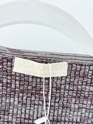 Ulla Johnson crop knit top with puffy sleeves, 6