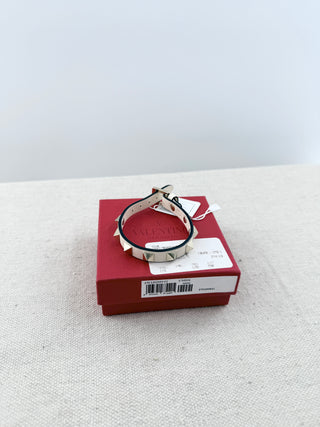 Valentino leather rockstud bracelet