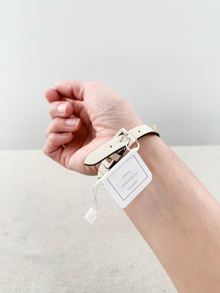 Valentino leather rockstud bracelet