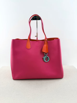 Dior leather addict shopping tote bag