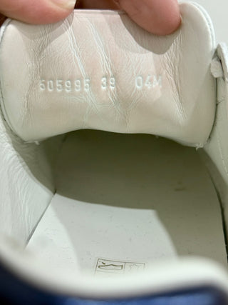 Gucci Crystal-Embellished Ace Low Top Platform Sneakers White Women's Size EU 39