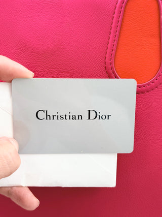 Dior leather addict shopping tote bag