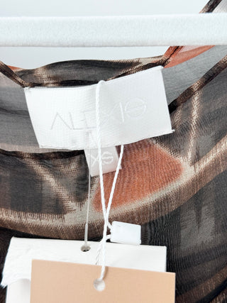 Alexis semi sheer set top and pants, XS