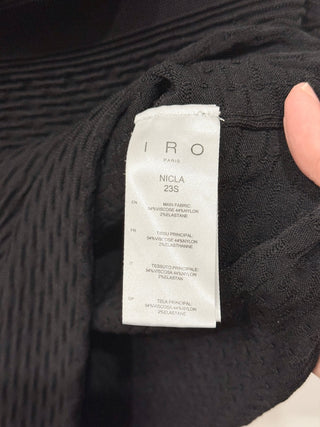 IRO Paris Textured Set; Nicea Tank Top & Nicla Mini Skirt Black Women's Size XS
