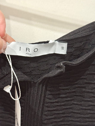 IRO Paris Textured Set; Nicea Tank Top & Nicla Mini Skirt Black Women's Size XS