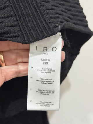 IRO Paris Textured Set; Nicea Tank Top & Nicla Mini Skirt Black Women's Size XS